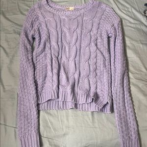 Purple Knitted Sweater Sz XS